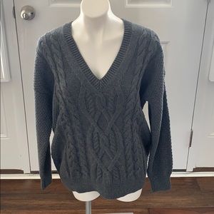 Lauren Ralph Lauren - Grey HTR Sweater  (Size  L)